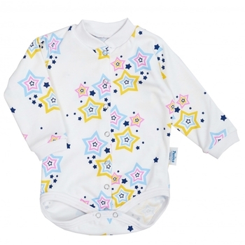 Боді Twins, інтерлок, р.52, print, білий з принтом (W-110-TB-D52-20) - Pampik - 2