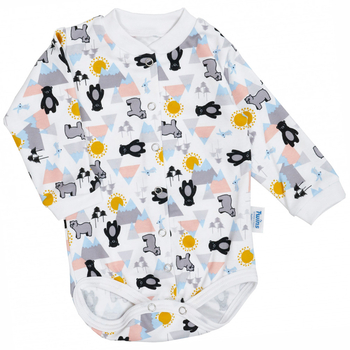 Боді Twins, інтерлок, р.80, print, білий з принтом (W-110-TB-D80-20) - Pampik - 3