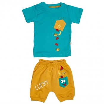 Костюм Twins Bobiskobaby Lucky, бавовна, р.92, mint, бірюзовий (BOBI573-MIY-92) - Pampik