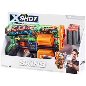 Скорострельный бластер Zuru X-Shot Skins Dread К.О., 12 патронов (36517B) - Pampik