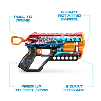 Швидкострільний бластер Zuru X-Shot Skins Griefer Apocalypse, 12 патронів (36561E) - Pampik - 7