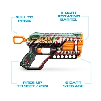 Швидкострільний бластер Zuru X-Shot Skins Griefer Beast Out, 12 патронів (36561A) - Pampik - 7