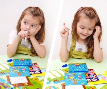 Настільна гра Vladi Toys Пиши та витирай Ферма, укр. мова (VT5010-19) - Pampik - 5