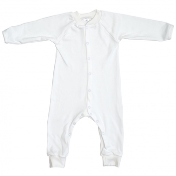 Комбінезон-чоловічок Twins, інтерлок, р.74, ecru, світло-бежевий (W-111-TК-74-202) - Pampik