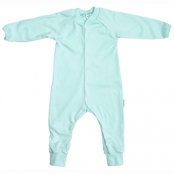 Комбінезон-чоловічок Twins, інтерлок, р.74, mint, ментоловий (W-111-TК-74-14) - Pampik