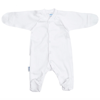 Комбінезон-чоловічок Twins, інтерлок, р.62, white, білий (W-111-TК-62-01) - Pampik