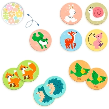 Розвиваюча гра Djeco Мемо Маленькі друзі (DJ08184) - Pampik - 2