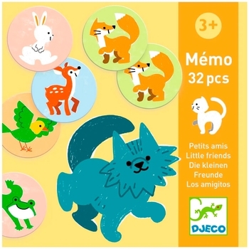 Розвиваюча гра Djeco Мемо Маленькі друзі (DJ08184) - Pampik