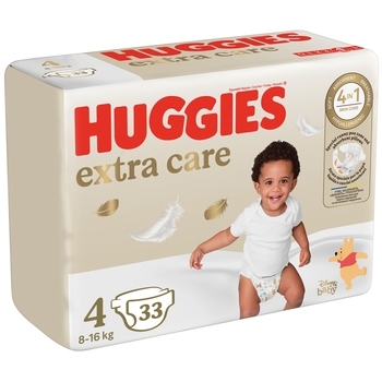 Підгузки на липучках Huggies Extra Care 4 (8-16 кг), 33 шт. - Pampik