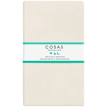 Простирадло Cosas Преміум, бязь, 215х155 см, молочний - Pampik