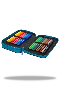 Пенал CoolPack JUMPER 2 FOSSIL, с наполнением - Pampik - 2