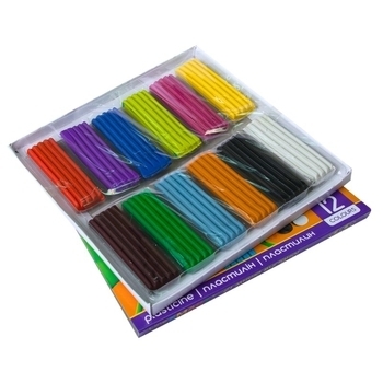 Пластилін ZiBi Smart Line, 12 кольорів (ZB.6224) - Pampik - 2