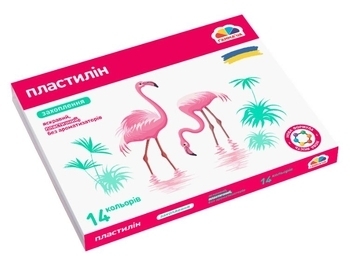 Пластилін ГАММА'UA "Захоплення" 14 кольорів (200313) - Pampik