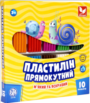 Пластилін восковий "Школярик" 10 кольорів (303116003-U ) - Pampik