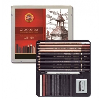 Набор художественный "Gioconda" в металлической коробке, 24 предмета Koh-I-Noor - Pampik