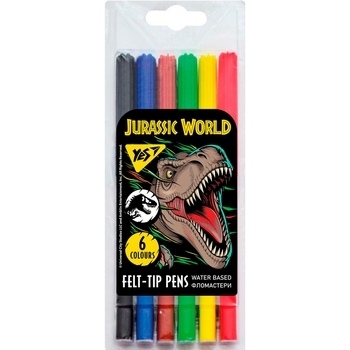 Фломастеры Yes Jurassic World, 6 цветов (650515) - Pampik