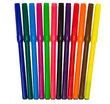 Фломастеры Школярик, 12 цветов (314107001) - Pampik - 2