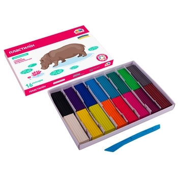 Пластилін ГАММА'UA "Захоплення" 16 кольорів (200314) - Pampik - 2