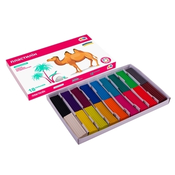 Пластилін ГАММА'UA "Захоплення" 18 кольорів (200315) - Pampik - 2