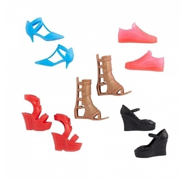 Набір стильного взуття Barbie, 5 пар (HBV30-1) - Pampik