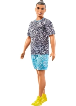Лялька Barbie Кен Модник у футболці з візерунком пейслі (HJT09) - Pampik - 2