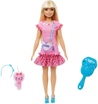 Лялька Barbie Моя перша Barbie, блондинка з кошеням (HLL19) - Pampik