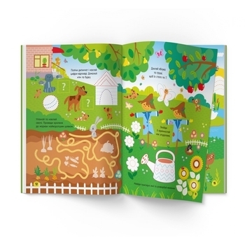 Книга з наклейками. Activity book. Весела ферма - Pampik - 5