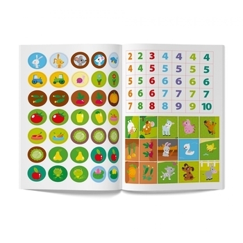 Книга з наклейками. Activity book. Весела ферма - Pampik - 6