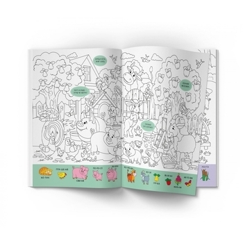 Віммельбух-розмальовка. Ферма - Pampik - 3