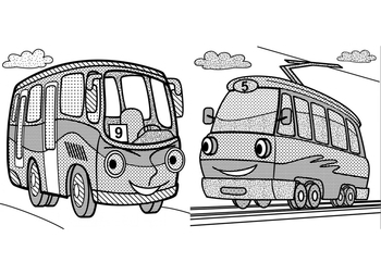 Водяні розмальовки із секретом. Тролейбус (F00027537) - Pampik - 3