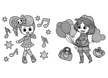 Водяні розмальовки із секретом. Співачка - Pampik - 2