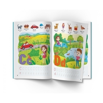 Школа сучасного чомусика. English ABC, 128 розвиваючих наліпок (F00029943) - Pampik - 3