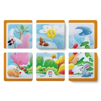 Розумні картки. Пори року, дні тижня, час доби. 30 шт. (F00030526) - Pampik - 11