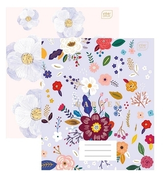 Набір зошитів Interdruk Premium Botanique A, клітинка, 96 аркушів, 2 шт. (299031-2) - Pampik