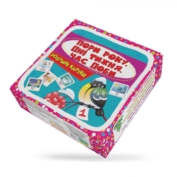 Розумні картки. Пори року, дні тижня, час доби. 30 шт. (F00030526) - Pampik - 2