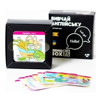 Настольная игра JoyBand MemoBox Delux Изучай английский (MBD104) (4820246770262) - Pampik - 4