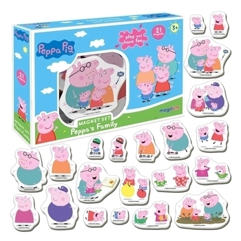 Набор магнитов Magdum Свинка Пеппа Семья Пеппы (МЕ 5031-04) - Pampik - 4
