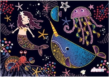 Набір для творчості Avenir скретч-арт Життя в океані, 2 рівень (CH211792) - Pampik - 6