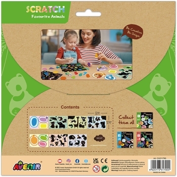 Набір для творчості Avenir скретч-арт Улюблені тварини, 1 рівень (CH211790) - Pampik - 6