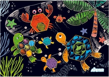 Набір для творчості Avenir скретч-арт Життя в океані, 2 рівень (CH211792) - Pampik - 4