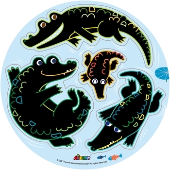 Набір для творчості 2в1 Avenir скретч-арт та гра-рибалка, Тварини джунглів (CH211788) - Pampik - 3