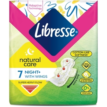 Прокладки гігієнічні Libresse Natural Care Maxi Night 7 - Pampik - 2