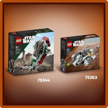 Конструктор LEGO Star Wars Мандалорський зірковий винищувач N-1, мікровинищувач, 88 деталей (75363) - Pampik - 7