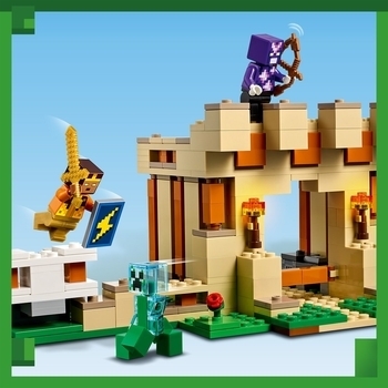 Конструктор LEGO Minecraft Фортеця Залізний голем, 868 деталей (21250) - Pampik - 9