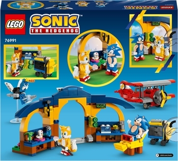 Конструктор LEGO Sonic the Hedgehog Майстерня Тейлз та літак Торнадо, 376 деталей (76991) - Pampik - 3