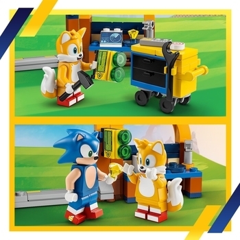 Конструктор LEGO Sonic the Hedgehog Майстерня Тейлз та літак Торнадо, 376 деталей (76991) - Pampik - 7