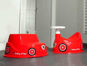 Горщик дитячий BIG з кермом та сигналом, червоний, 18 місяців (4004943568012) - Pampik - 6