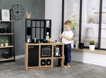 Інтерактивна кухня Smoby Лофт з кавоваркою, аксесуарами та звуковим ефектом (312600) - Pampik - 13