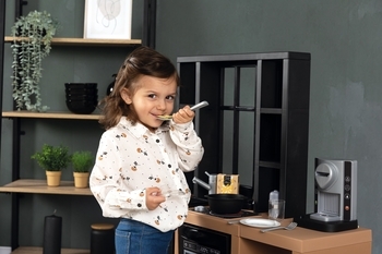 Інтерактивна кухня Smoby Лофт з кавоваркою, аксесуарами та звуковим ефектом (312600) - Pampik - 16