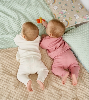 Штани Twins Ego, кашкорсе, р.68, ecru, світло-бежевий (W-151-TE-68-202) - Pampik - 4